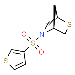 ChemSpider 2D Image | (1S,4S)-5-(3-Thienylsulfonyl)-2-thia-5-azabicyclo[2.2.1]heptane | C9H11NO2S3