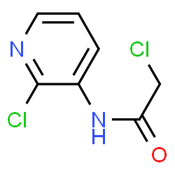 ChemSpider 2D Image | 2-Chloro-N-(2-chloro-3-pyridinyl)acetamide | C7H6Cl2N2O