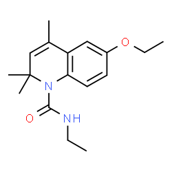 ChemSpider 2D Image | 6-Ethoxy-N-ethyl-2,2,4-trimethyl-1(2H)-quinolinecarboxamide | C17H24N2O2