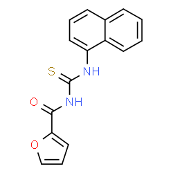 ChemSpider 2D Image | N-(1-Naphthylcarbamothioyl)-2-furamide | C16H12N2O2S