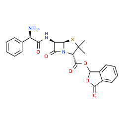 ChemSpider 2D Image | Talampicillin | C24H23N3O6S