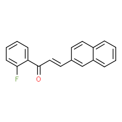 ChemSpider 2D Image | (2E)-1-(2-Fluorophenyl)-3-(2-naphthyl)-2-propen-1-one | C19H13FO