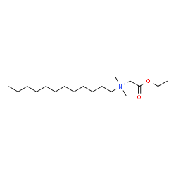 ChemSpider 2D Image | N-(2-Ethoxy-2-oxoethyl)-N,N-dimethyl-1-dodecanaminium | C18H38NO2