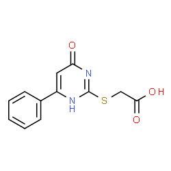 ChemSpider 2D Image | [(4-OXO-6-PHENYL-1H-PYRIMIDIN-2-YL)SULFANYL]ACETIC ACID | C12H10N2O3S