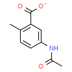 ChemSpider 2D Image | 5-Acetamido-2-methylbenzoate | C10H10NO3