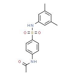 ChemSpider 2D Image | N-{4-[(3,5-Dimethylphenyl)sulfamoyl]phenyl}acetamide | C16H18N2O3S