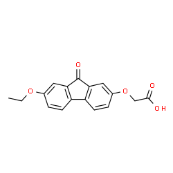 ChemSpider 2D Image | [(7-Ethoxy-9-oxo-9H-fluoren-2-yl)oxy]acetic acid | C17H14O5