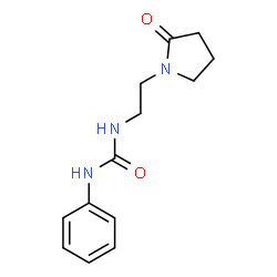 ChemSpider 2D Image | 1-[2-(2-Oxo-1-pyrrolidinyl)ethyl]-3-phenylurea | C13H17N3O2