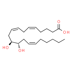 ChemSpider 2D Image | (5Z,8Z,11S,12S,14Z)-11,12-Dihydroxy-5,8,14-icosatrienoic acid | C20H34O4