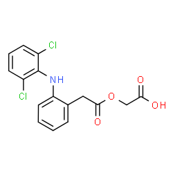 ChemSpider 2D Image | Aceclofenac | C16H13Cl2NO4