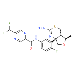 ChemSpider 2D Image | elenbecestat | C19H18F3N5O2S