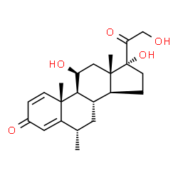 ChemSpider 2D Image | Methylprednisolone | C22H30O5