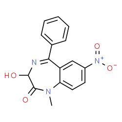 ChemSpider 2D Image | 3-Hydroxynimetazepam | C16H13N3O4