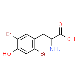 ChemSpider 2D Image | 2,5-Dibromotyrosine | C9H9Br2NO3