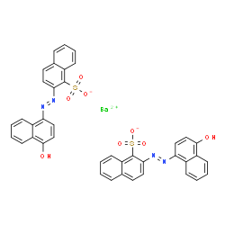 ChemSpider 2D Image | Barium bis{2-[(E)-(4-hydroxy-1-naphthyl)diazenyl]-1-naphthalenesulfonate} | C40H26BaN4O8S2