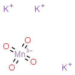 ChemSpider 2D Image | Tripotassium tetraoxomanganate(3-) | K3MnO4