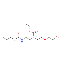 ChemSpider 2D Image | Propyl [2-(2-hydroxyethoxy)ethyl]{2-[(propoxycarbonyl)amino]ethyl}carbamate | C14H28N2O6