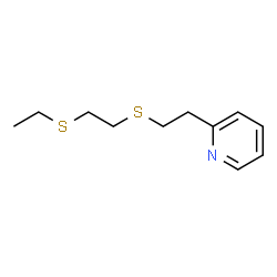 ChemSpider 2D Image | 2-(2-{[2-(Ethylsulfanyl)ethyl]sulfanyl}ethyl)pyridine | C11H17NS2