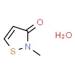 ChemSpider 2D Image | 2-Methyl-1,2-thiazol-3(2H)-one hydrate (1:1) | C4H7NO2S