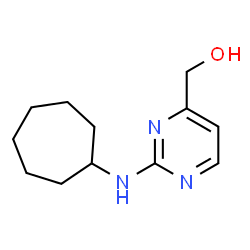 ChemSpider 2D Image | [2-(Cycloheptylamino)-4-pyrimidinyl]methanol | C12H19N3O