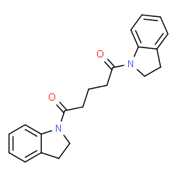 ChemSpider 2D Image | 1,5-Bis-(2,3-dihydro-indol-1-yl)-pentane-1,5-dione | C21H22N2O2