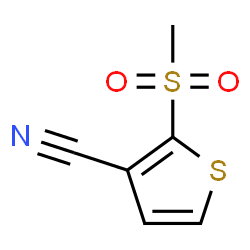 ChemSpider 2D Image | 2-(Methylsulfonyl)-3-thiophenecarbonitrile | C6H5NO2S2
