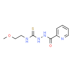 ChemSpider 2D Image | N-(2-Methoxyethyl)-2-(2-pyridinylcarbonyl)hydrazinecarbothioamide | C10H14N4O2S