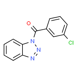 ChemSpider 2D Image | 1H-Benzotriazol-1-yl(3-chlorophenyl)methanone | C13H8ClN3O