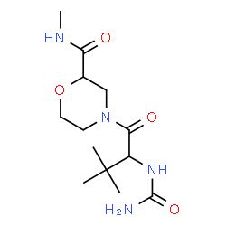 ChemSpider 2D Image | 4-(N-Carbamoyl-3-methylvalyl)-N-methyl-2-morpholinecarboxamide | C13H24N4O4