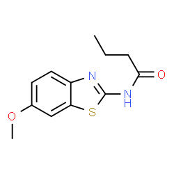 ChemSpider 2D Image | N-(6-Methoxy-1,3-benzothiazol-2-yl)butanamide | C12H14N2O2S
