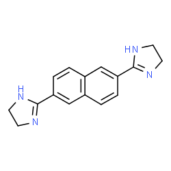 ChemSpider 2D Image | 2,2'-(2,6-Naphthalenediyl)bis(4,5-dihydro-1H-imidazole) | C16H16N4