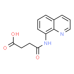 ChemSpider 2D Image | 4-Oxo-4-(8-quinolinylamino)butanoic acid | C13H12N2O3