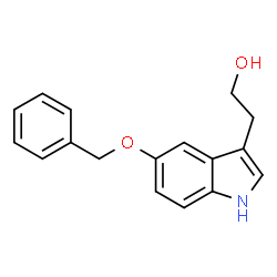 ChemSpider 2D Image | 2-(5-Benzyloxy-1H-indol-3-yl)-ethanol | C17H17NO2