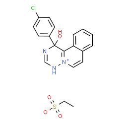 ChemSpider 2D Image | Trazium Esilate | C19H18ClN3O4S