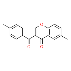 ChemSpider 2D Image | 6-Methyl-3-(4-methyl-benzoyl)-chromen-4-one | C18H14O3
