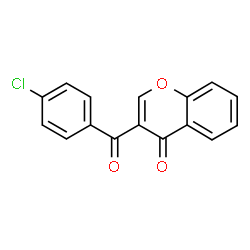 ChemSpider 2D Image | 3-(4-Chloro-benzoyl)-chromen-4-one | C16H9ClO3