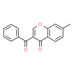 ChemSpider 2D Image | 3-Benzoyl-7-methyl-chromen-4-one | C17H12O3