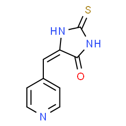 ChemSpider 2D Image | (5E)-5-(4-Pyridinylmethylene)-2-thioxo-4-imidazolidinone | C9H7N3OS