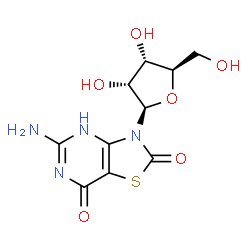 ChemSpider 2D Image | Isatoribine | C10H12N4O6S