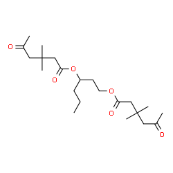 ChemSpider 2D Image | 1,3-Hexanediyl bis(3,3-dimethyl-5-oxohexanoate) | C22H38O6
