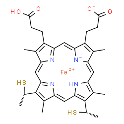 ChemSpider 2D Image | ferroheme c | C34H36FeN4O4S2