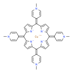 ChemSpider 2D Image | CU(II)MESO(4-N-TETRAMETHYLPYRIDYL)PORPHYRIN | C44H36CuN8