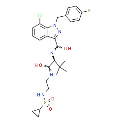 ChemSpider 2D Image | ADSB-FUB-187 | C26H31ClFN5O4S