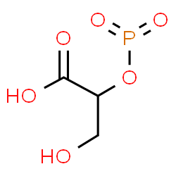 ChemSpider 2D Image | 3-Hydroxy-2-{[oxido(oxo)phosphoranyl]oxy}propanoic acid | C3H5O6P