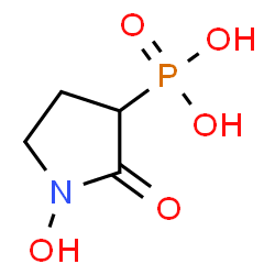 ChemSpider 2D Image | (1-Hydroxy-2-oxo-3-pyrrolidinyl)phosphonic acid | C4H8NO5P