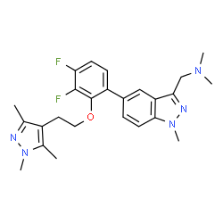 ChemSpider 2D Image | IMP-1088 | C25H29F2N5O