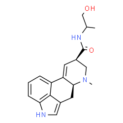 ChemSpider 2D Image | (5alpha,8beta)-N-(1-Hydroxy-2-propanyl)-6-methyl-9,10-didehydroergoline-8-carboxamide | C19H23N3O2