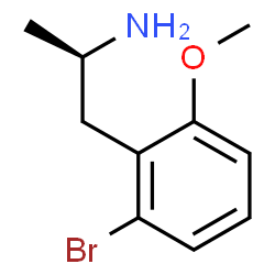 ChemSpider 2D Image | (2R)-1-(2-Bromo-6-methoxyphenyl)-2-propanamine | C10H14BrNO