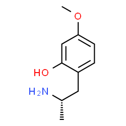 ChemSpider 2D Image | 2-[(2S)-2-Aminopropyl]-5-methoxyphenol | C10H15NO2
