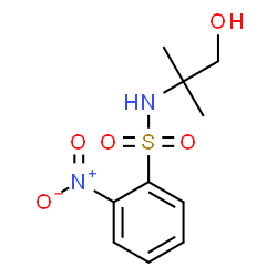 ChemSpider 2D Image | N-(1-Hydroxy-2-methyl-2-propanyl)-2-nitrobenzenesulfonamide | C10H14N2O5S